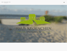 Tablet Screenshot of haus-kroenchen-spiekeroog.de